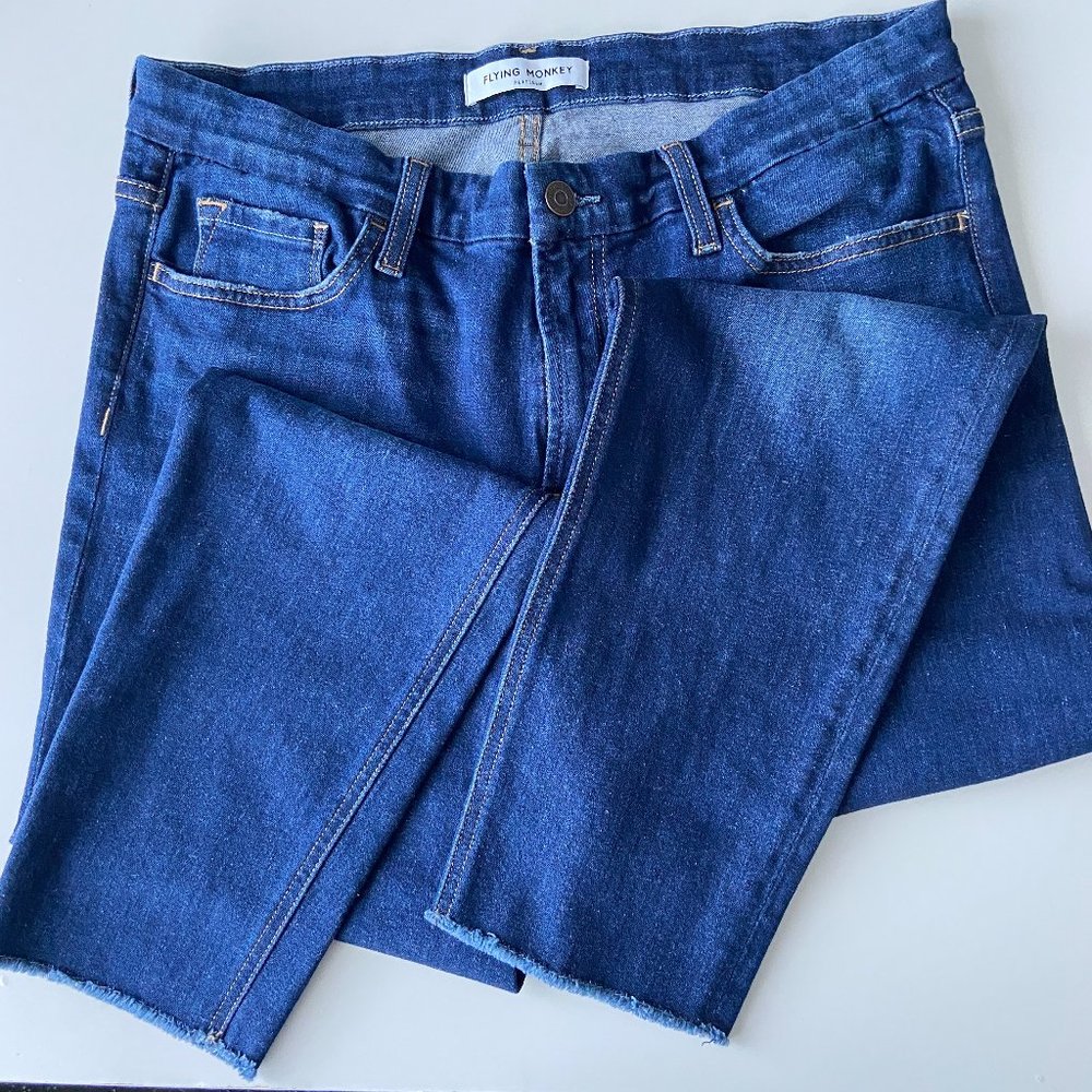 *FLASH SALE! 30% off!*  Flying Monkey Platinum High-Rise Distressed Jeans (31)
